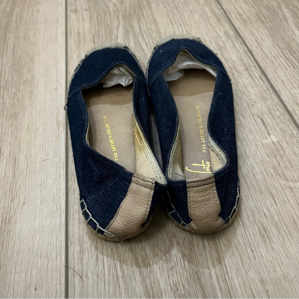 Franco Sarto Denim Whip Espadrille Flats - Picture 3 of 7